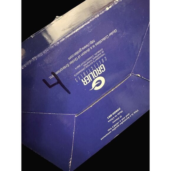 Disney Snow White Grumpy Ornament Grolier Presidents Edition dwarf + box - Picture 6 of 7